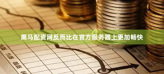 黑马配资网反而比在官方服务器上更加畅快